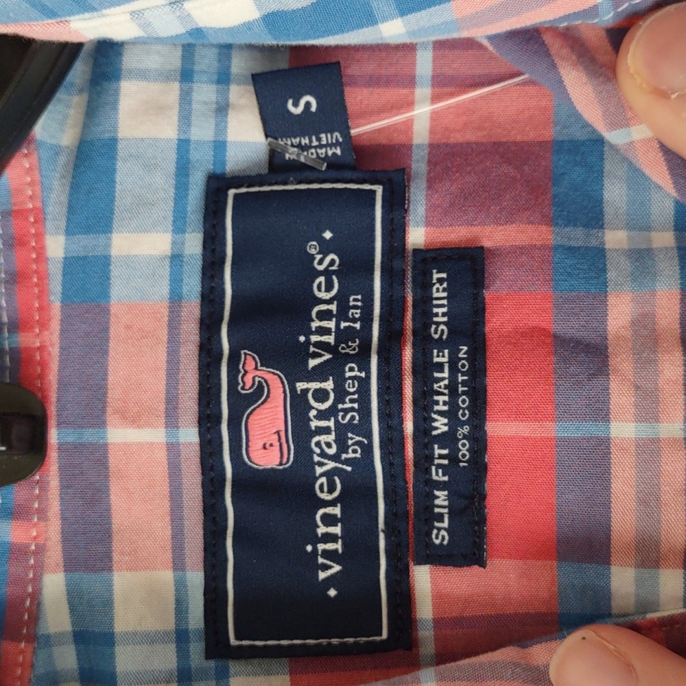 Vineyard Vine Slim Fit Whale Plaid Shirt - Picture 3 of 4